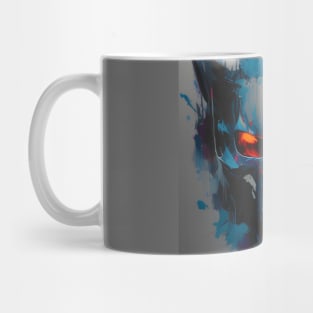 Grunge style skull design Mug